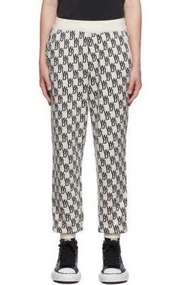 We11done Off-White Wool Lounge Pants