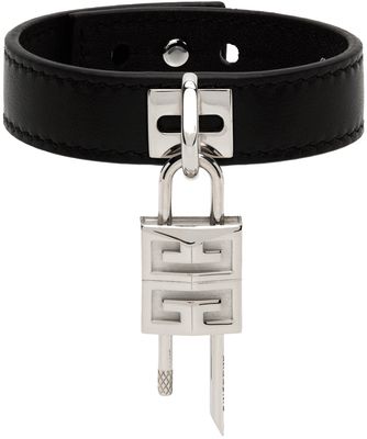Givenchy Silver Lock Bracelet