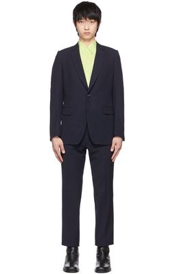 Dries Van Noten SSENSE Exclusive Navy Polyester Twill Suit