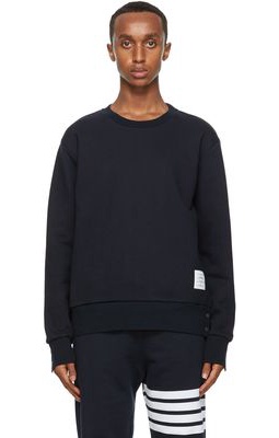 Thom Browne Navy RWB Stripe Sweatshirt