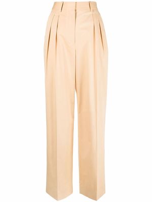 There Was One pleat-detail tailored trousers - Neutrals