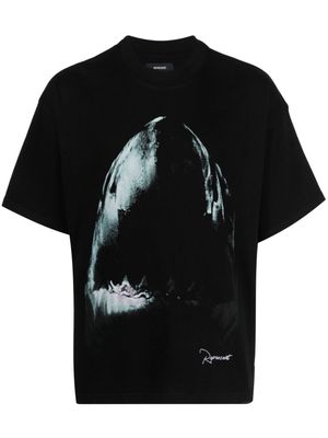Represent graphic-print short-sleeved T-shirt - Black