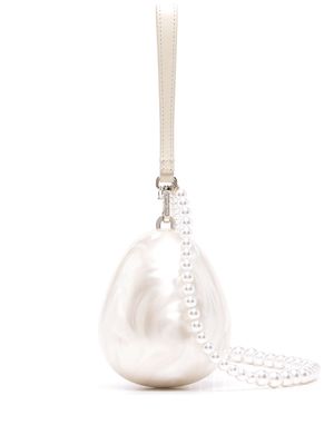 Simone Rocha micro Egg perspex shoulder bag - White