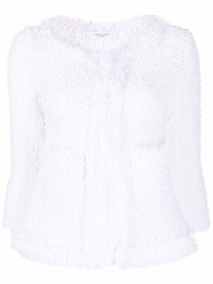Charlott Fantasia textured fitted jacket - White