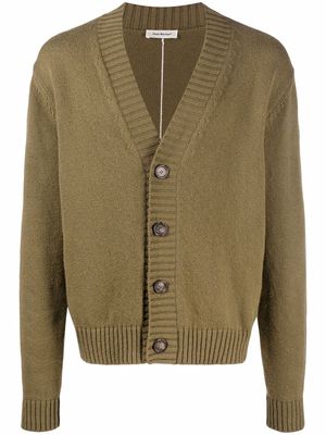 There Was One contrasting stitch detail cardigan - Green