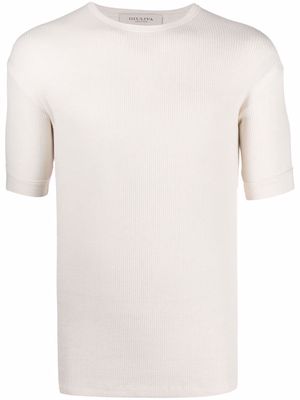 Giuliva Heritage ribbed-knit wool T-Shirt - Neutrals