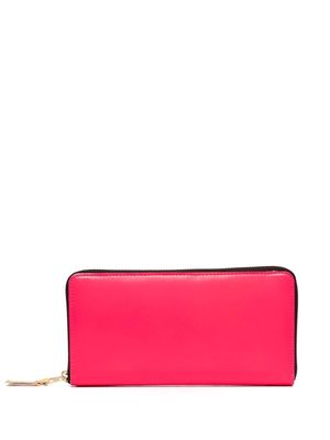 Comme Des Garçons Wallet contrast-zip wallet - Pink