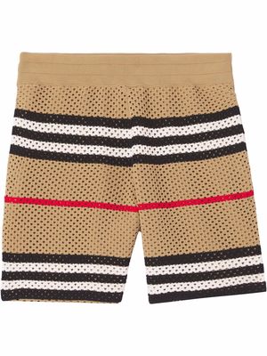 Burberry Icon Stripe perforated shorts - Neutrals
