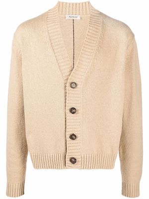 There Was One V-neck regular cardigan - Neutrals