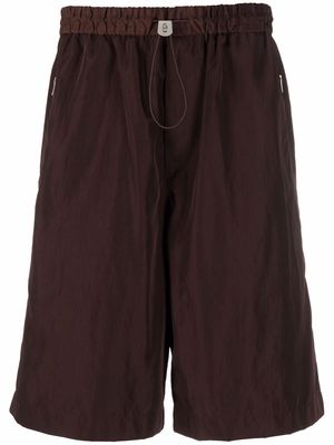 Jil Sander drawstring-waistband shorts - Brown