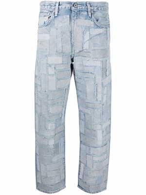 Levi's: Made & Crafted high-rise cropped jeans - Blue
