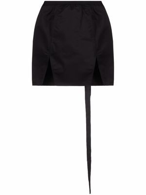 Rick Owens DRKSHDW front slit miniskirt - Black