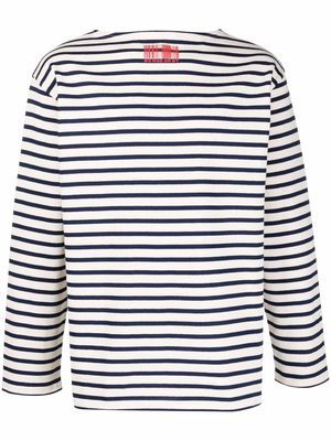 VTMNTS stripe detail long sleeve T-shirt - Blue