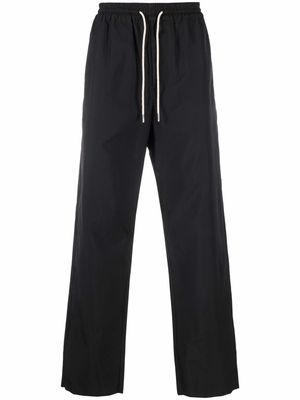 There Was One drawstring waist track pants - Black