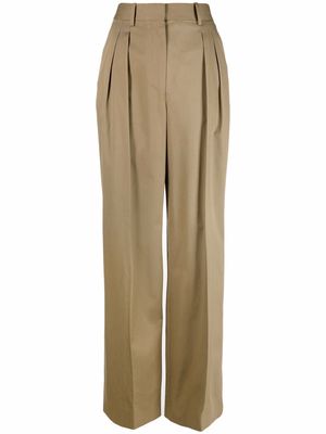 There Was One pleat-detail tailored trousers - Green