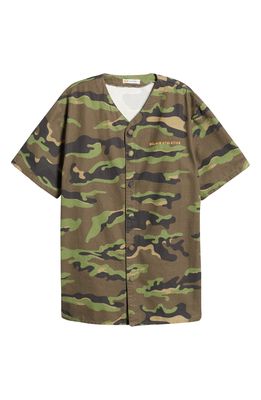 Bel-Air Athletics Camouflage Button-Up Shirt in 38 Camo