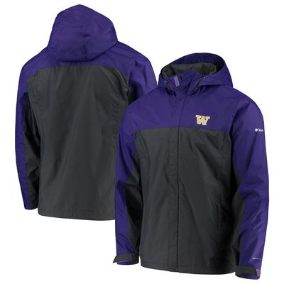 Men's Columbia Purple/Charcoal Washington Huskies Glennaker Storm Full-Zip Jacket