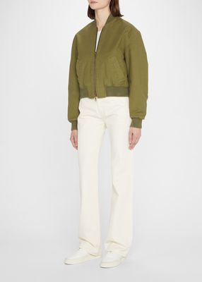 Florine Two-Way Zip Bomber Jacket