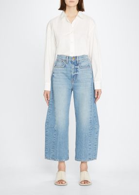 Lasso Wide-Leg Rigid Jeans