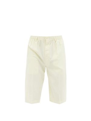 Lemaire - Easy Elasticated-waist Silk Shorts - Mens - Yellow