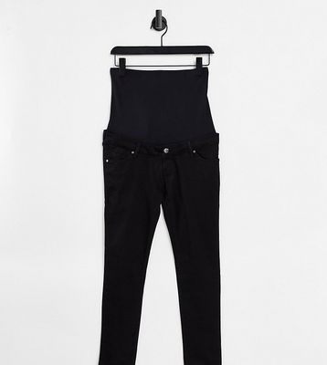 Topshop Maternity over bump Leigh jeans in black