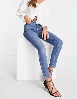 Madewell high rise skinny jeans in mid wash-Blues