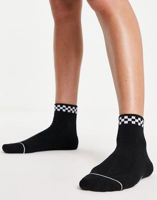 Vans Peek-A-Check ankle socks in black