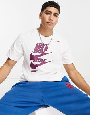 Nike Multi Futura logo t-shirt in white