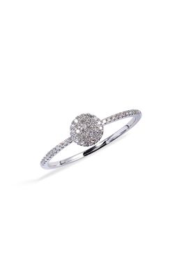 Meira T Pave Diamond Circle Ring in White Gold