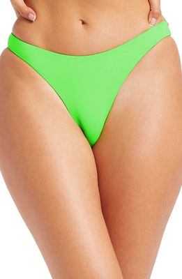 Good American Better Cheeky Reversible Swim Bottoms in Electric Lime