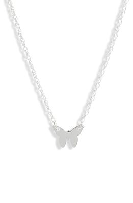Jennifer Zeuner Mariah Mini Butterfly Pendant Necklace in Sterling Silver