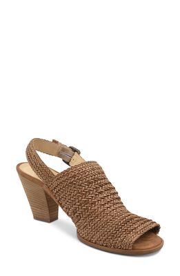 Paul Green Lovely Woven Leather Sandal in Sisal Cuoio Woven Combo