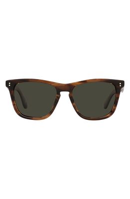 Oliver Peoples Lynes 55mm Polarized Pillow Sunglasses in Dark Tortoise