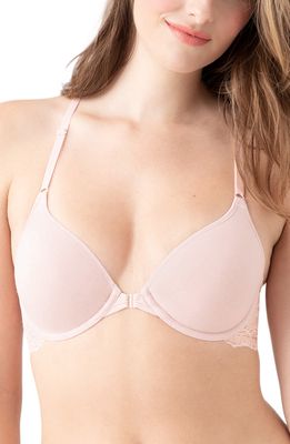 b.tempt'D by Wacoal Front Close Underwire Racerback Bra in Rose Smoke
