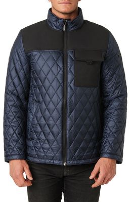 Vince Camuto Quilted Jacket in Navy