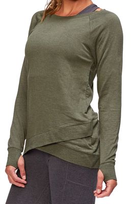 Threads 4 Thought Leanna Feather Fleece Tunic in Ranger Green