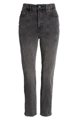 Good American Good Classic Seamed Skinny Jeans in Black115