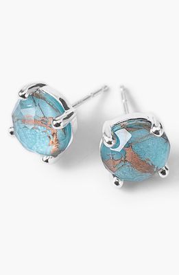 Ippolita 'Rock Candy' Stud Earrings in Silver/Bronze Turquoise