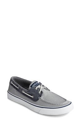 Sperry Bahama II Boat Shoe in Grey/Navy