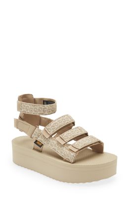 Teva Mevia Flatform Strappy Sandal in Dorinda Sesame Multi