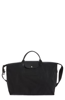Longchamp Le Pilage 18 Inch Travel Bag in Black