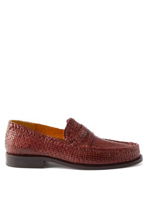 Marni - Loom Woven Loafers - Mens - Brown