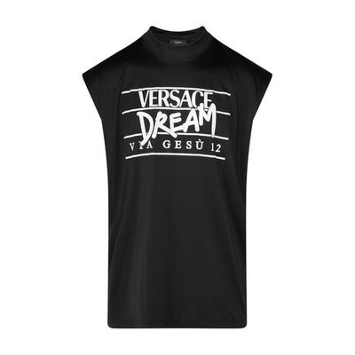 Versace Dream print tank top