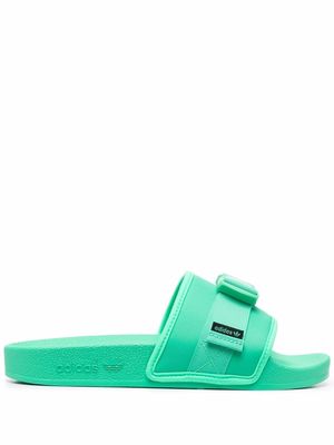 adidas Adilette zip-pouch slides - Green