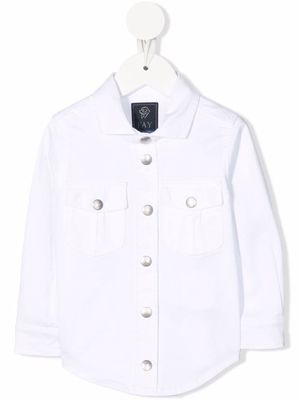 Fay Kids press-stud denim jacket - White