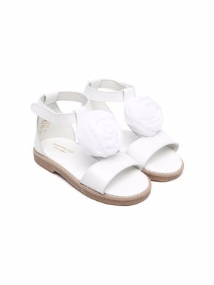 BabyWalker flower-applique sandals - White