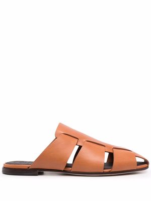 Officine Creative Cuba 001 caged-strap mules - Brown