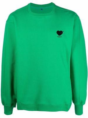 Ader Error logo-print sweatshirt - Green