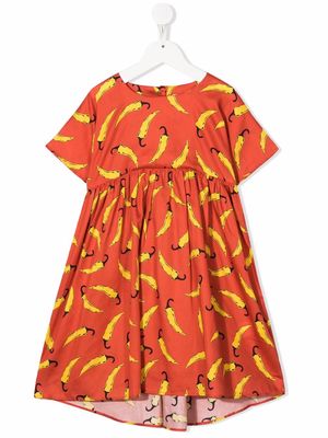 Wolf & Rita Silvia chilli-print dress - Red