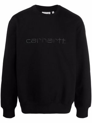 Carhartt WIP embroidered-logo sweatshirt - Black